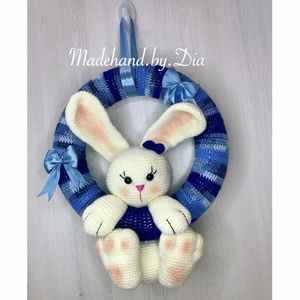 Nyuszis Ajtódísz - otthon & életmód - dekoráció - ajtó- és ablak dekoráció - ajtódísz & kopogtató - Meska.hu