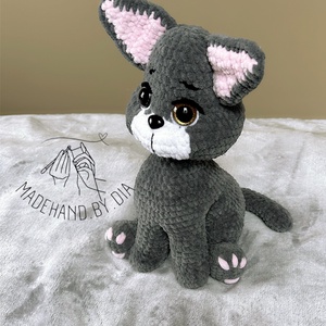 Horgolt Cica, Játék & Sport, Plüssállat & Játékfigura, Cica, Horgolás, Varrás, MESKA