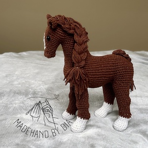 Horgolt Ló - játék & sport - plüssállat & játékfigura - ló - Meska.hu