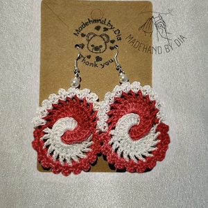 Horgolt fülbevaló  - ékszer - fülbevaló - fülékszer - Meska.hu