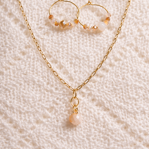 Minimalista üveggyöngy ékszerszett, Ékszer, Ékszerszett, Ékszerkészítés, MESKA