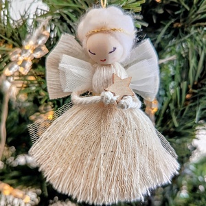 Angyalok sütisdobozban karácsonyfadísz dekoráció - karácsony - karácsonyi lakásdekoráció - karácsonyfadíszek - Meska.hu