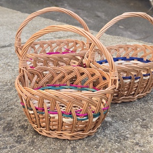 Húsvéti kosár 20cm, Ünnepi díszek, dekorációk, Húsvéti díszek és dekorációk, Húsvéti kosár, Fonás (csuhé, gyékény, stb.), MESKA