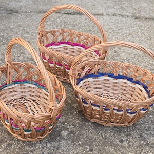 Húsvéti kosár 20cm - ünnepi díszek, dekorációk - húsvéti díszek és dekorációk - húsvéti kosár - Meska.hu