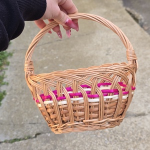 Húsvéti kosár 20cm - ünnepi díszek, dekorációk - húsvéti díszek és dekorációk - húsvéti kosár - Meska.hu