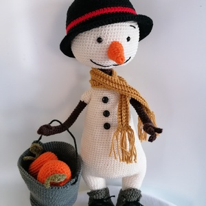 Amigurumi hóember  - Meska.hu