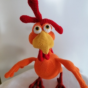Amigurumi kakas  - otthon & életmód - dekoráció - asztal és polc dekoráció - asztaldísz - Meska.hu