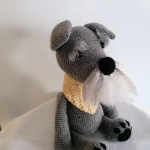 Amigurumi kutya /schnauzer, Játék & Sport, Plüssállat & Játékfigura, Kutya, Horgolás, MESKA