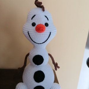 Amigurumi hóember Olaf , Karácsony, Karácsonyi lakásdekoráció, Karácsonyi manók, figurák, Horgolás, MESKA