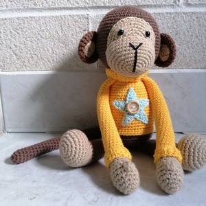 Amigurumi majom - játék & sport - plüssállat & játékfigura - majom - Meska.hu