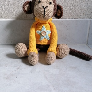 Amigurumi majom - játék & sport - plüssállat & játékfigura - majom - Meska.hu
