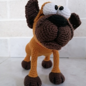 Amigurumi kutya /mopsz - játék & sport - plüssállat & játékfigura - kutya - Meska.hu