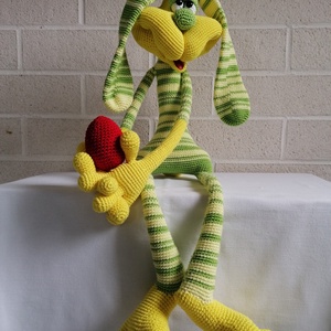 Amigurumi nagy nyúl , Játék & Sport, Plüssállat & Játékfigura, Nyuszi, Horgolás, MESKA