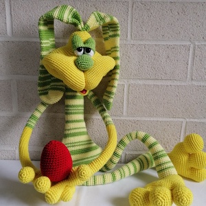 Amigurumi nagy nyúl  - játék & sport - plüssállat & játékfigura - nyuszi - Meska.hu