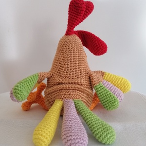 Amigurumi csirke  - otthon & életmód - dekoráció - asztal és polc dekoráció - asztaldísz - Meska.hu