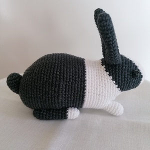 Amigurumi tarka nyúl  - játék & sport - plüssállat & játékfigura - nyuszi - Meska.hu