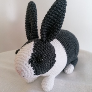 Amigurumi tarka nyúl  - játék & sport - plüssállat & játékfigura - nyuszi - Meska.hu