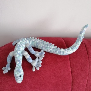 Amigurumi gekkó  - játék & sport - plüssállat & játékfigura - más figura - Meska.hu