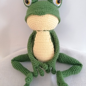 Amigurumi béka , Játék & Sport, Plüssállat & Játékfigura, Béka, Horgolás, MESKA