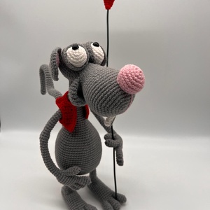 Amigurumi romantikus patkány  - játék & sport - plüssállat & játékfigura - más figura - Meska.hu