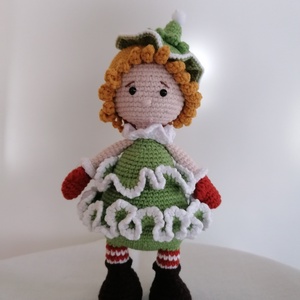 Amigurumi karácsonyi baba  - játék & sport - baba & babaház - baba - Meska.hu