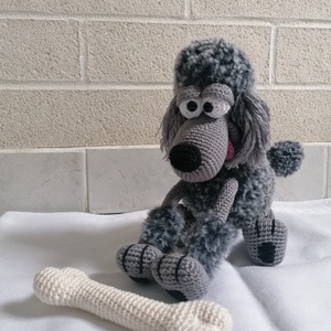 Amigurumi kutya / uszkár  - játék & sport - plüssállat & játékfigura - kutya - Meska.hu