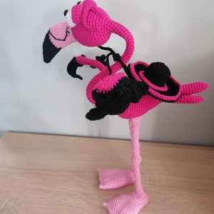 Amigurumi flamingó  - otthon & életmód - dekoráció - dísztárgy - Meska.hu