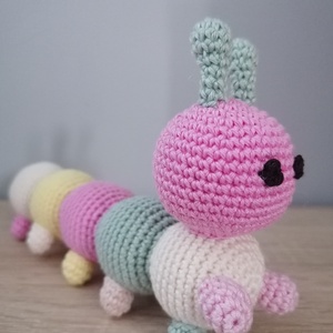 Amigurumi százlábú  - játék & sport - plüssállat & játékfigura - más figura - Meska.hu