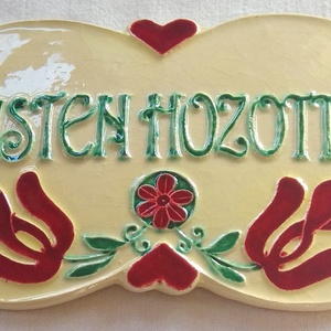 Isten hozott tábla - művészet - Meska.hu