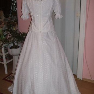 Madeira csipke menyasszonyi, magyaros ruha. - esküvő - ruha - menyasszonyi ruha - Meska.hu