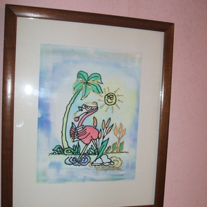 Hernyóselyem alapanyagra festett kép, egyedi készítés., Kellékek & szerszámok, Méteráru, Selyem, Festészet, Festészet, MESKA