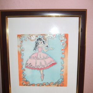 Hernyóselyem festmény, kép, Balerina., Kellékek & szerszámok, Festészet, MESKA