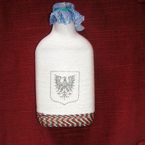 Decoupage, szalvétatechnikával készített üveg -  - Meska.hu