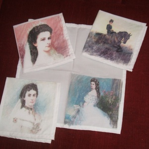 Sisi - Sissi - Erzsébet Királyné szalvéták , Otthon & Lakás, Konyhafelszerelés, tálalás, Konyhai textil, Szalvéta, Varrás, Meska