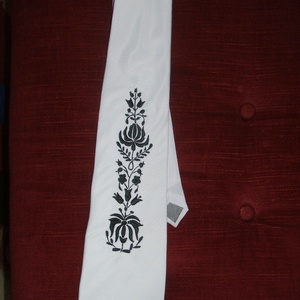 Bocskai mintával hímzett nyakkendők minden alkalomra - esküvő - kiegészítők - nyakkendő - Meska.hu