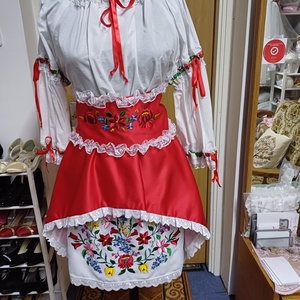 Kalocsai himzett menyecske, alkalmi, báli, tánc ruha. - Meska.hu