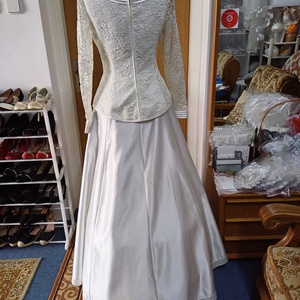 Menyasszonyi ruha, hosszú ujjú. - esküvő - ruha - menyasszonyi ruha - Meska.hu
