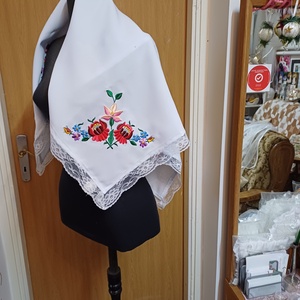 Kalocsai himzett vállkendő. - esküvő - kiegészítők - bolero és válltakaró - Meska.hu