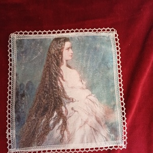 Sissi - Sisi - Erzsébet Császárné, Királyné  szalvéta., Otthon & Életmód, Konyhafelszerelés, tálalás, Konyhai textil, Szalvéta, Festett tárgyak, Varrás, MESKA