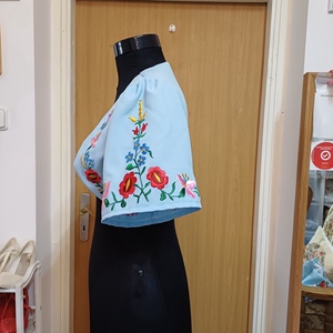 Kalocsai himzéssel díszített boleró - esküvő - kiegészítők - bolero és válltakaró - Meska.hu