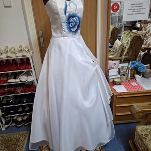 Menyasszonyi, szalagavatós,  alkalmi, tánc ruha, kalocsai himzéssel.  - esküvő - ruha - menyecske ruha - Meska.hu