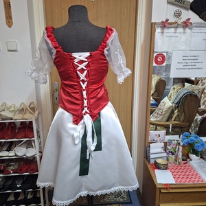 Kalocsai hímzett magyaros menyecske, alkalmi, tánc ruha. - esküvő - ruha - koszorúslány ruha - Meska.hu