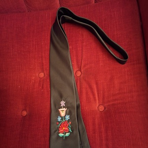 Kalocsai himzett nyakkendő, a Nagy Napra is.  - esküvő - kiegészítők - nyakkendő - Meska.hu