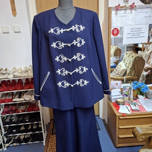 Elegáns bocskai zsinóros női kosztüm a Nagy Napra, ünnepi alkalmakra., Ruha & Divat, Női ruha, Alkalmi ruha & Estélyi ruha, Varrás, MESKA