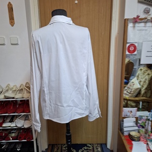 Elegáns fehér  felsőrész, blúz, fehér zsinórozással. - ruha & divat - női ruha - blúz - Meska.hu