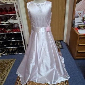 Rózsaszin - fehér,   koszorúslány, alkalmi gyerek ruha. , Esküvő, Ruha, Koszorúslány ruha, Varrás, MESKA