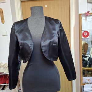 Boleró, fekete selyem., Esküvő, Kiegészítők, Bolero és válltakaró, Varrás, MESKA