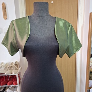 Boleró, fekete selyem., Esküvő, Kiegészítők, Bolero és válltakaró, Varrás, MESKA