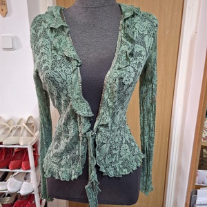 Boleró, zöld csipke., Esküvő, Kiegészítők, Bolero és válltakaró, Varrás, MESKA