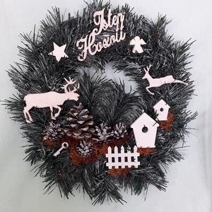 Karácsonyi - téli ajtódísz - kopogtató, Karácsony, Karácsonyi lakásdekoráció, Karácsonyi ajtódíszek, Mindenmás, Virágkötés, MESKA